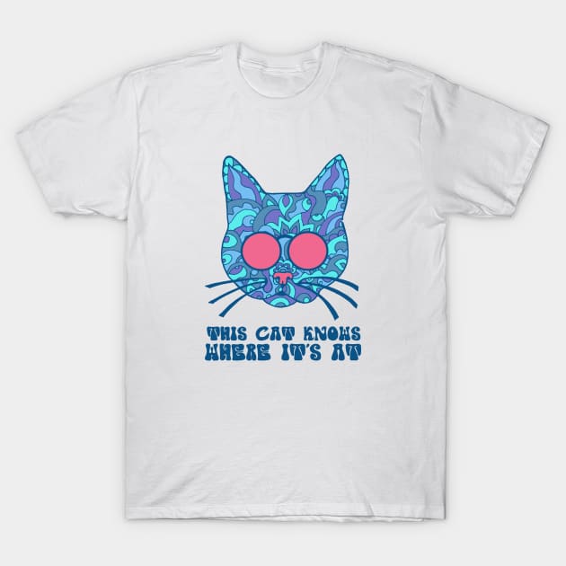 Funky Cat T-Shirt by TimeTravellers